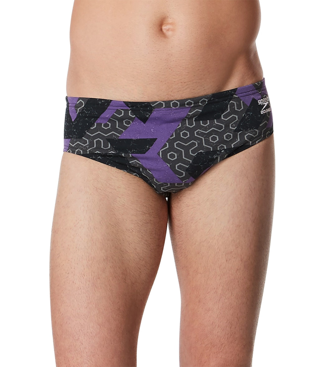  Speedo Men's Ruse Blocks Brief Swimsuit