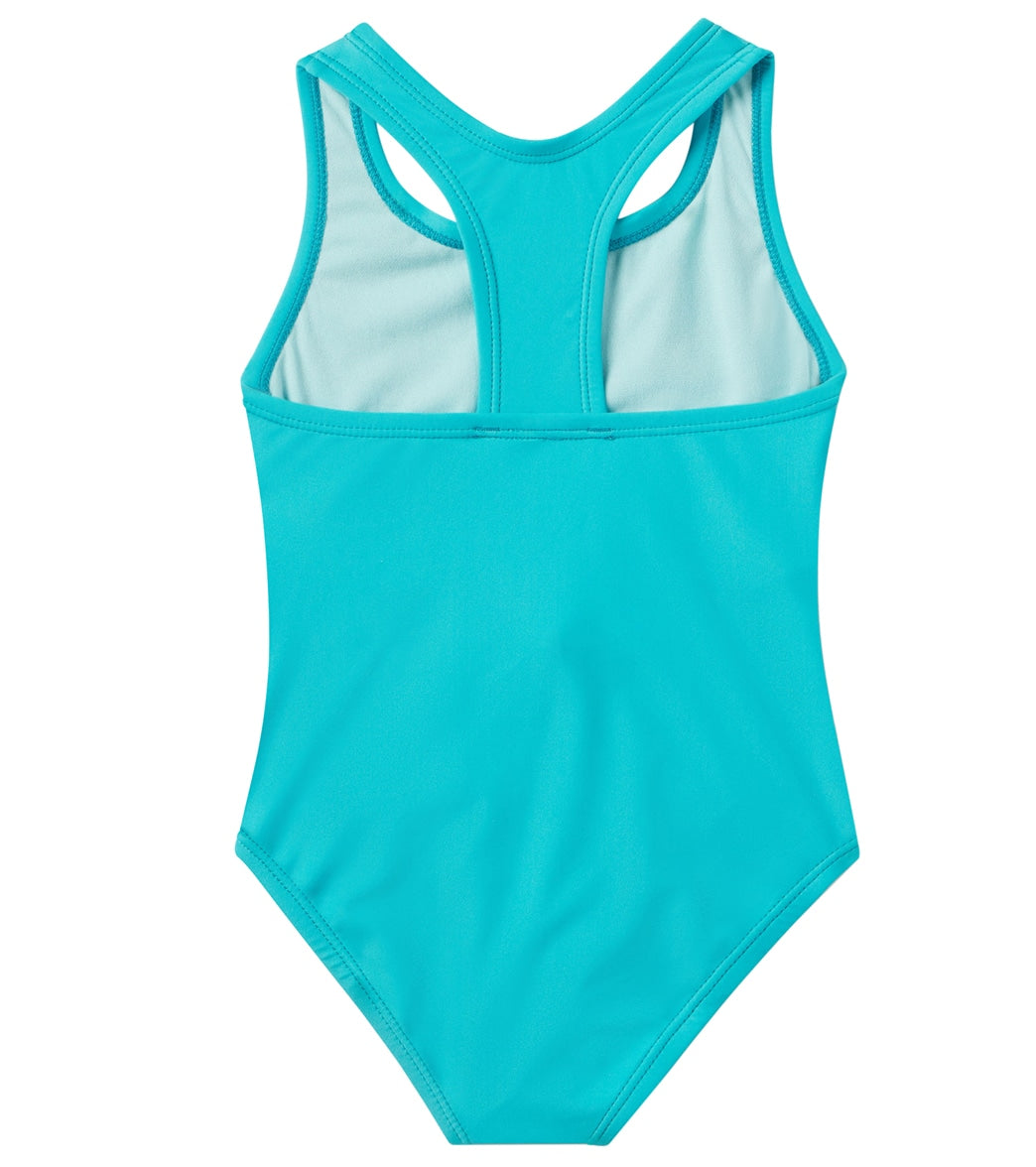  Speedo Girls' Solid Racerback One Piece Swimsuit (Little Kid, Big Kid)