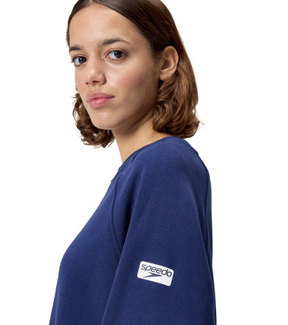  Speedo Unisex Fleece Crew Neck Long Sleeve Pullover Shirt