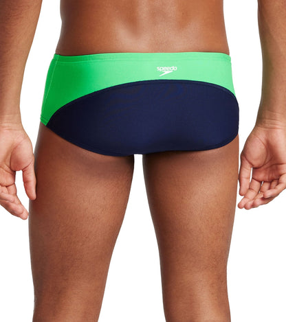  Speedo Vibe Men's Colorblock Euro Brief Swimsuit