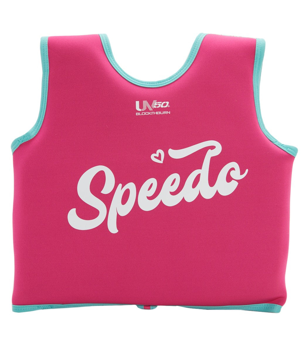 Speedo Girls' Learn To Swim Printed Neoprene Swim Vest (2yrs-6yrs)