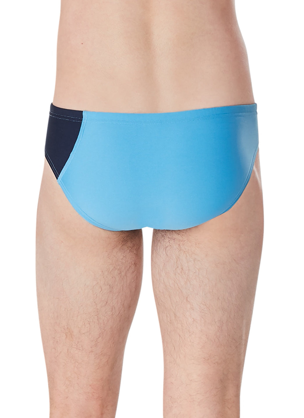  Speedo Vibe Men's Assymetrical Colorblock One Brief Swimsuit
