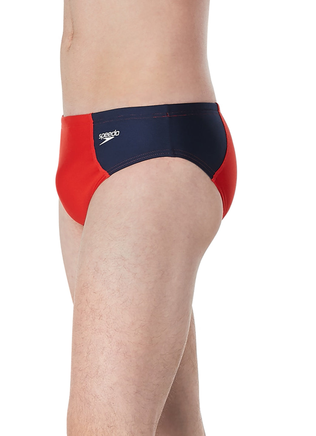  Speedo Vibe Men's Assymetrical Colorblock One Brief Swimsuit