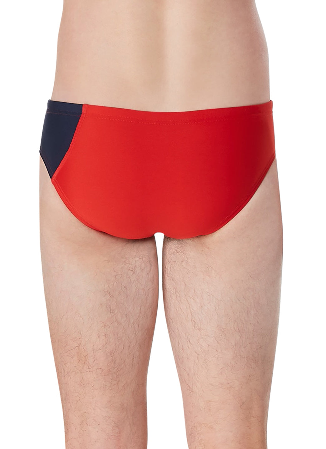  Speedo Vibe Men's Assymetrical Colorblock One Brief Swimsuit