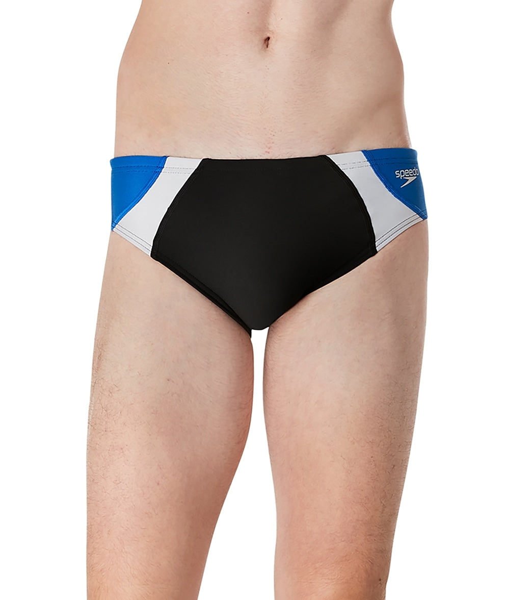  Speedo Vibe Men's Dual Colorblock One Brief Swimsuit
