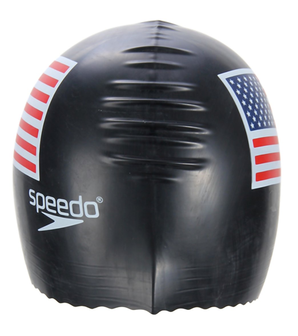  Speedo USA Flag Latex Swim Cap