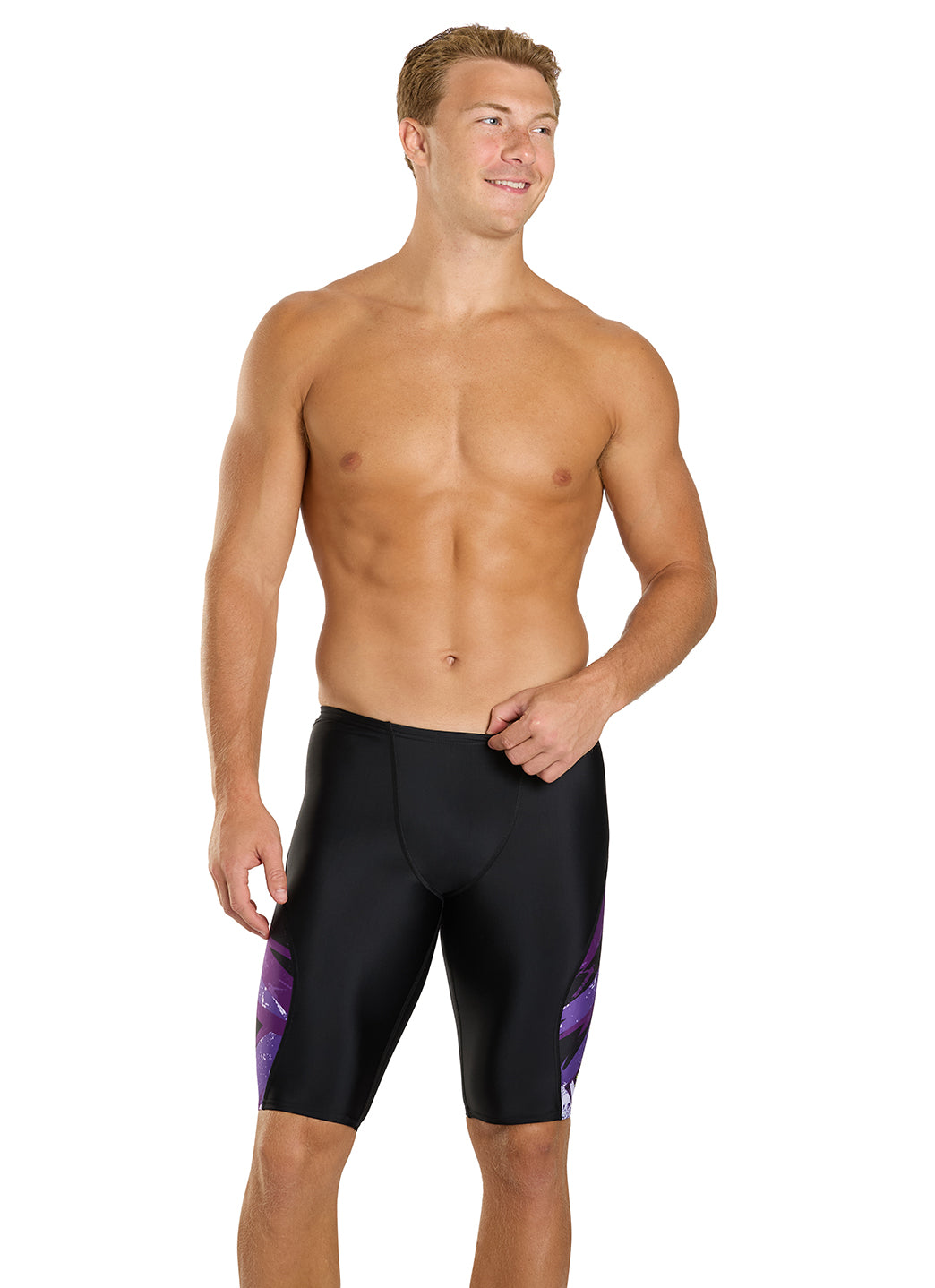  Speedo Men's Bolted Splice Jammer Swimsuit