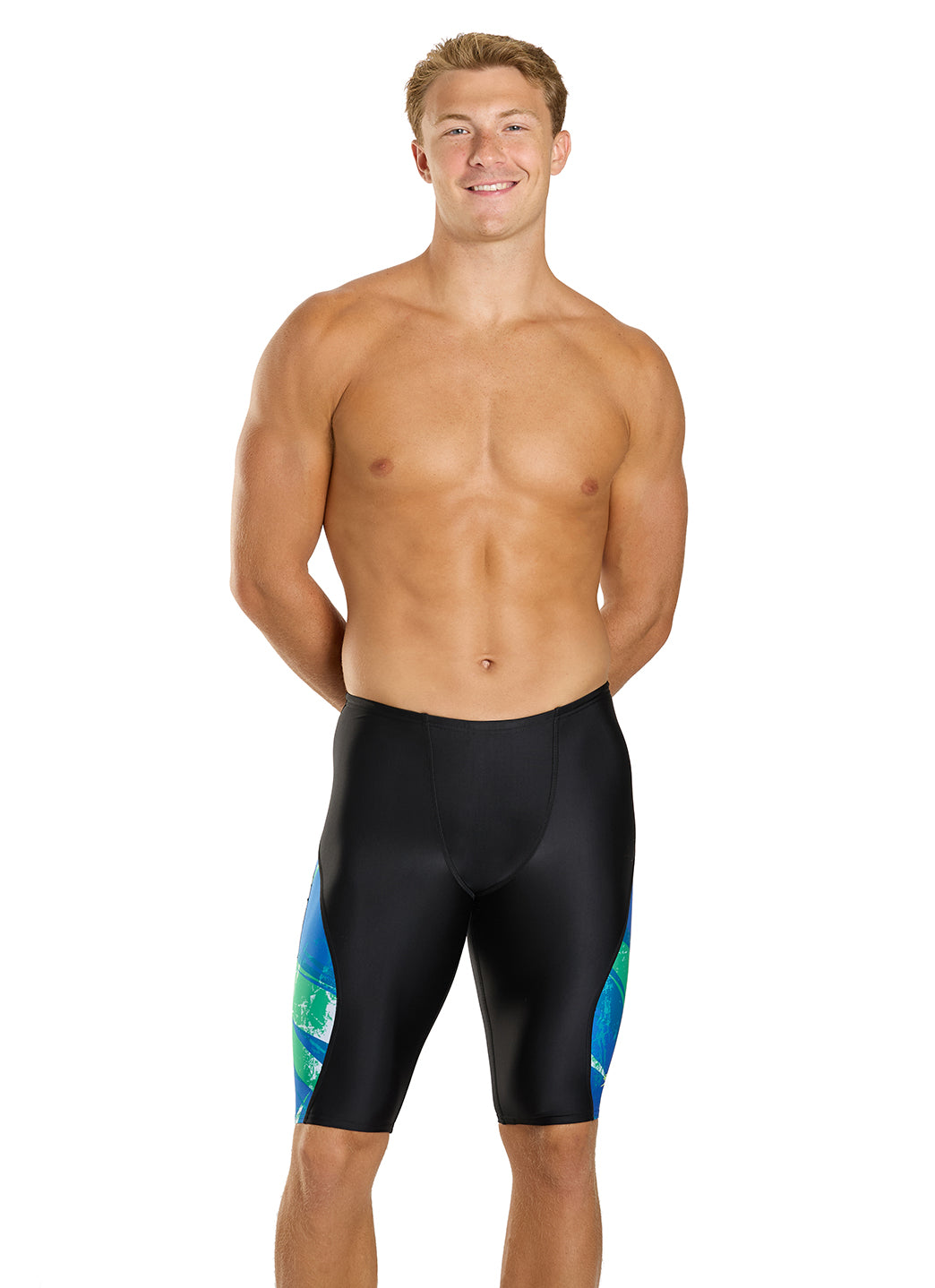  Speedo Men's Bolted Splice Jammer Swimsuit