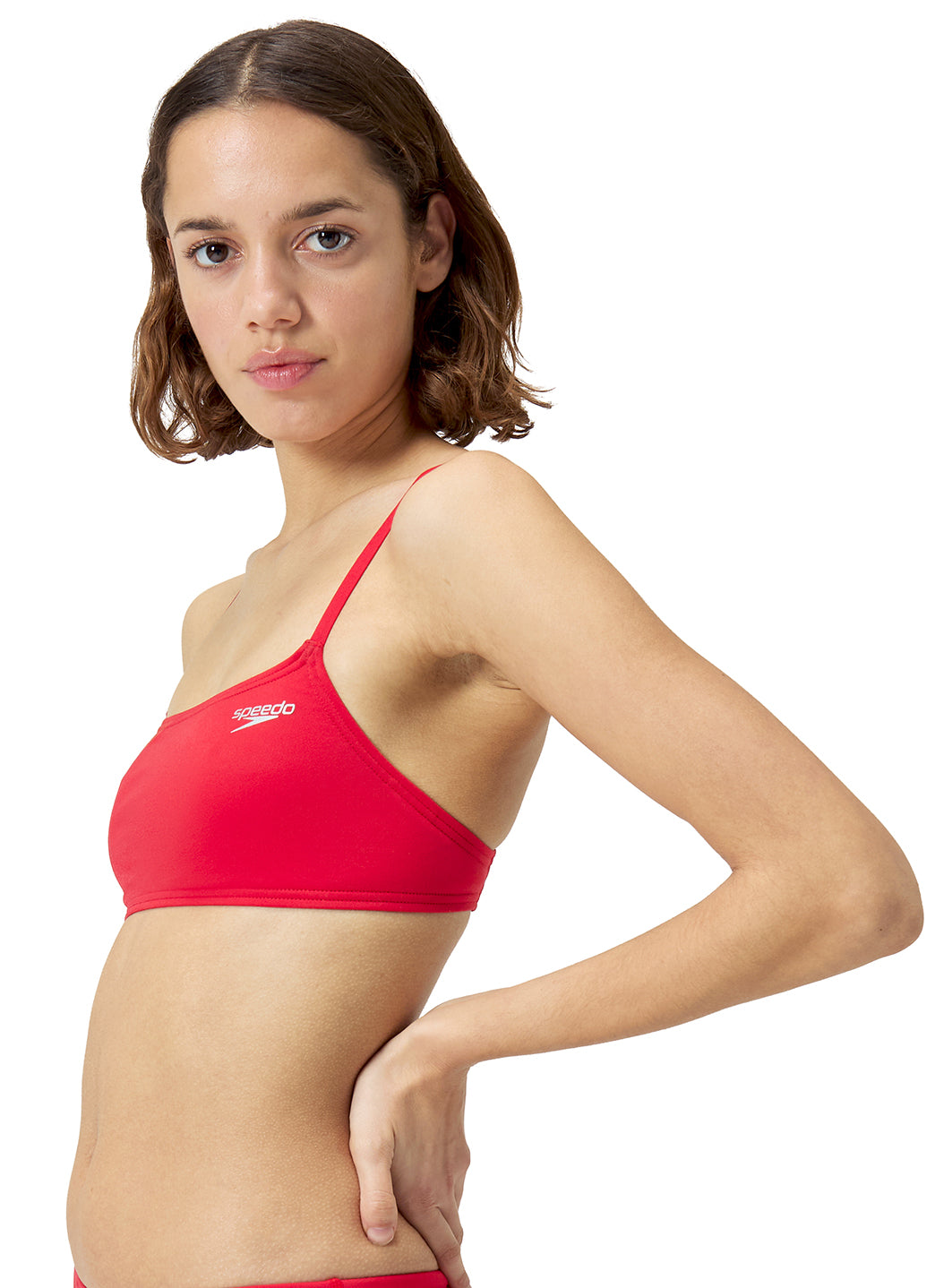  Speedo Women's Solid Strappy Bikini Top